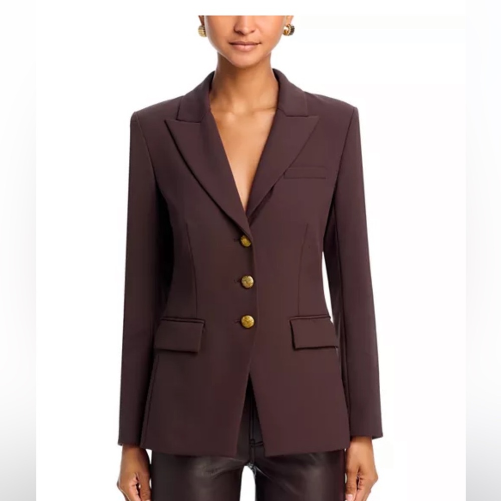 Veronica Beard Orlane Dickey Jacket in Dark Chocolate